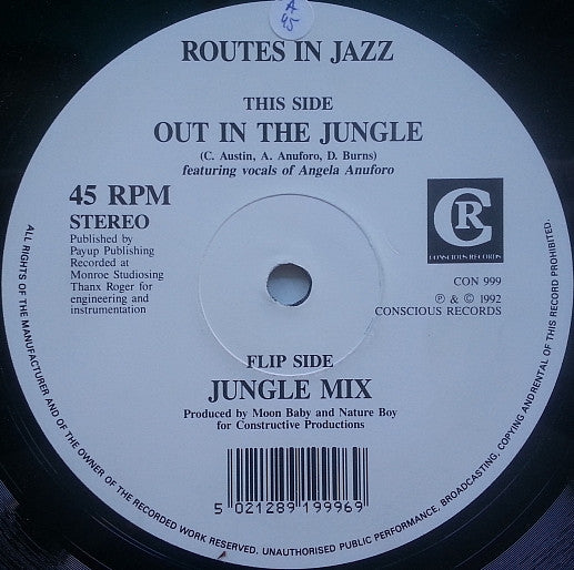 Routes In Jazz : Out In The Jungle (12")