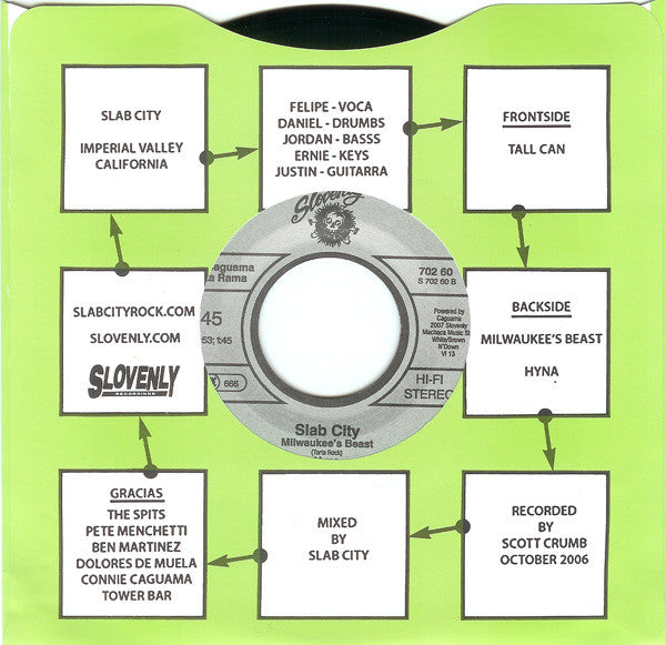 Slab City : Tall Can B/w Milwaukee's Beast & Hyna (7")