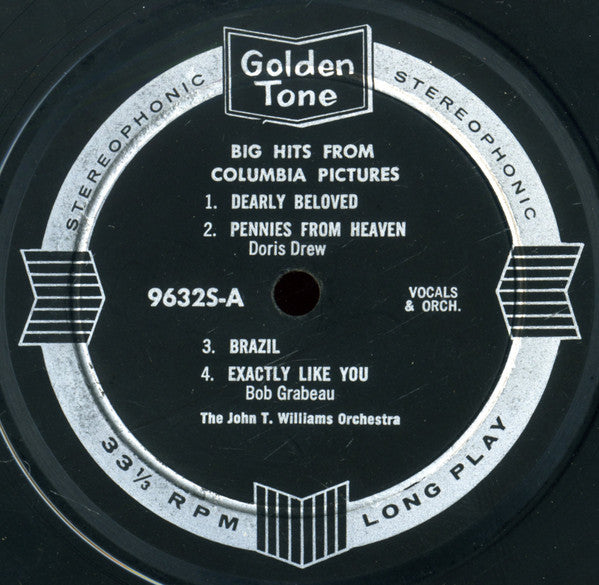 The Hollywood Grand Studio Orchestra : Big Hits From Columbia Pictures (LP, Album)