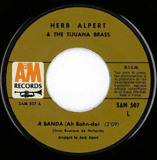 Herb Alpert & The Tijuana Brass : A Banda / If I Were A Rich Man (7", Single)