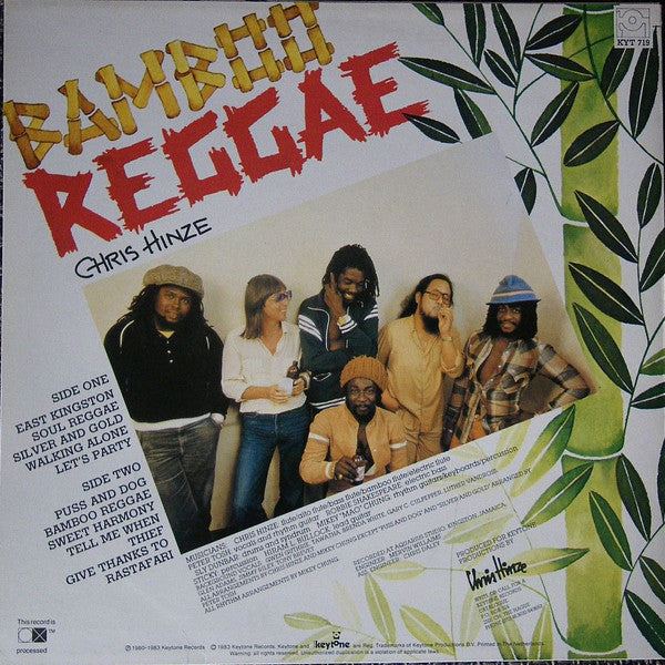 Chris Hinze With Special Guest Stars Peter Tosh, Robbie Shakespeare, Sly Dunbar : Bamboo Reggae (LP, Album)