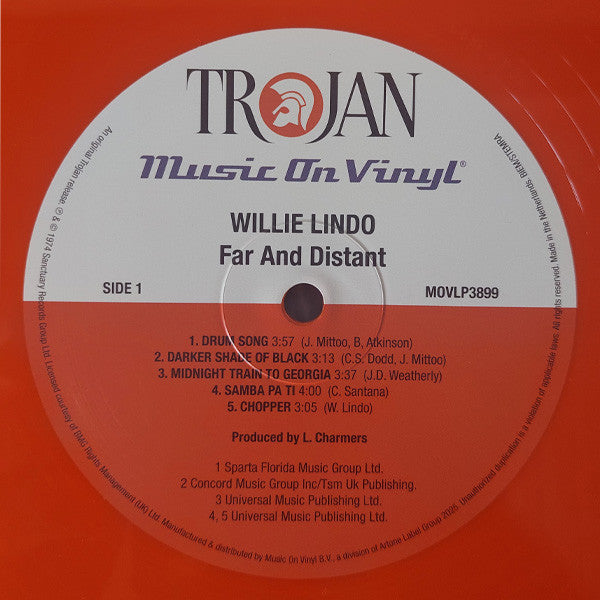 Willie Lindo : Far And Distant (LP, Album, Ltd, Num, RE, Ora)