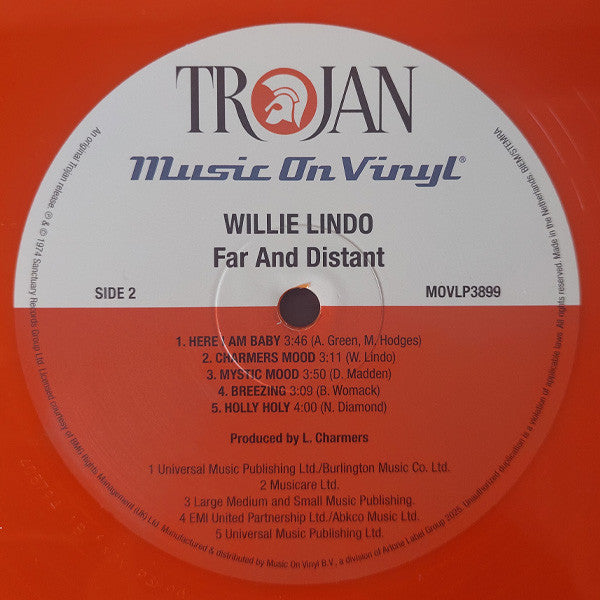 Willie Lindo : Far And Distant (LP, Album, Ltd, Num, RE, Ora)