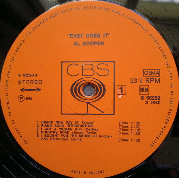 Al Kooper : Easy Does It (2xLP, Album)