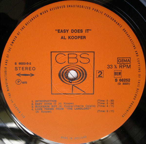 Al Kooper : Easy Does It (2xLP, Album)