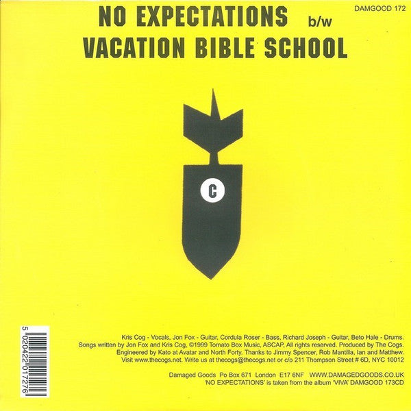 The Cogs : No Expectations (7", Single)