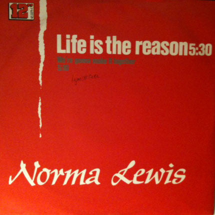 Norma Lewis : Life Is The Reason (12", EP)