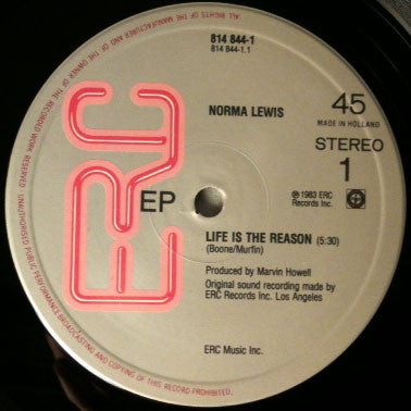 Norma Lewis : Life Is The Reason (12", EP)