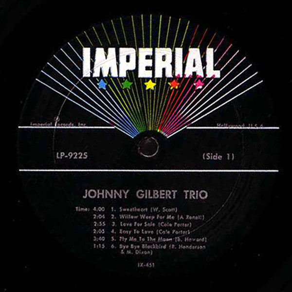 Johnny Gilbert Trio : That's All (LP, Album, Mono)