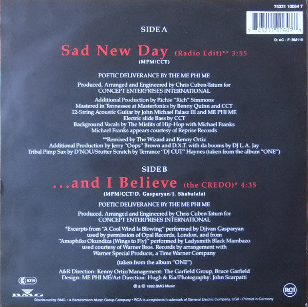 Me Phi Me : Sad New Day (7")