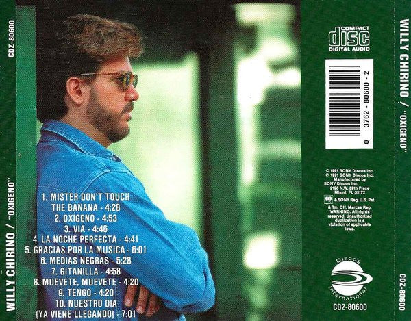 Willy Chirino : Oxigeno (CD, Album)