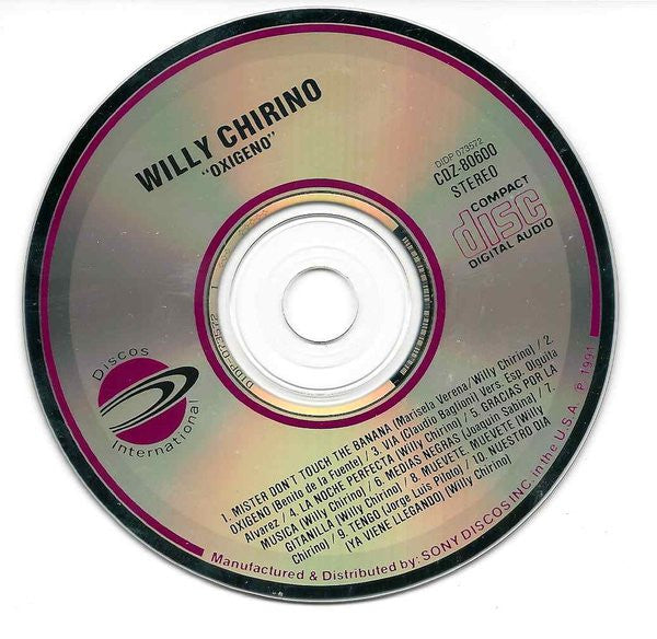 Willy Chirino : Oxigeno (CD, Album)