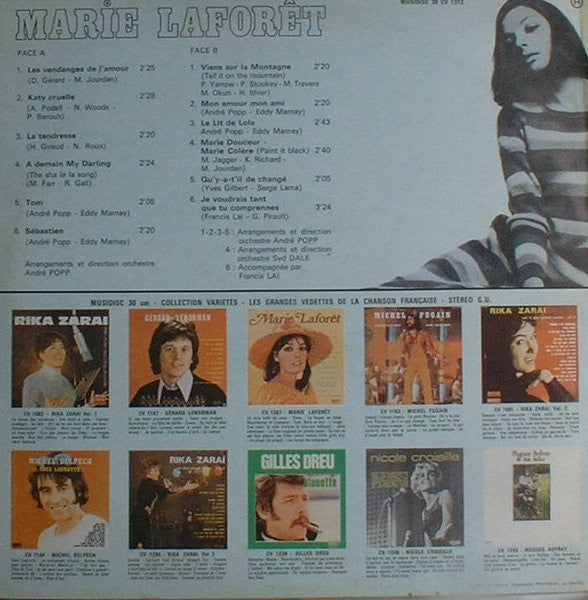 Marie Laforêt : Les Vendanges De L'Amour - Viens Sur La Montagne (LP, Comp, RE)