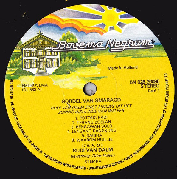 Rudi Van Dalm : Gordel Van Smaragd (LP, RP)