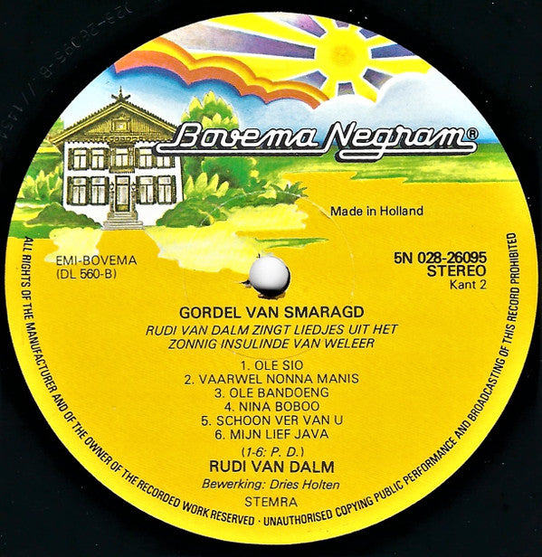 Rudi Van Dalm : Gordel Van Smaragd (LP, RP)