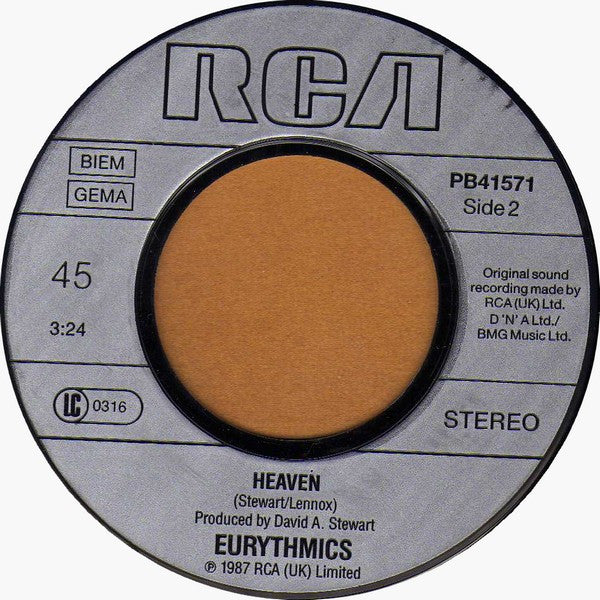 Eurythmics : Beethoven (7", Single)