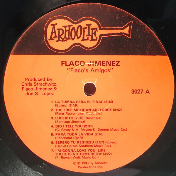 Flaco Jimenez : Flaco's Amigos (LP, Album)