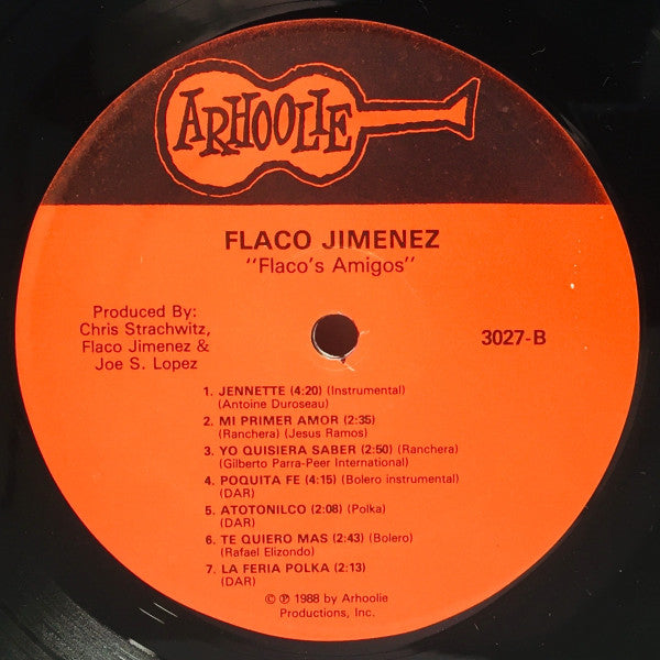Flaco Jimenez : Flaco's Amigos (LP, Album)