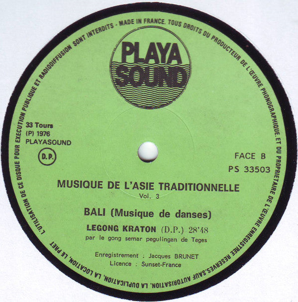 Various : Bali (LP, Album)