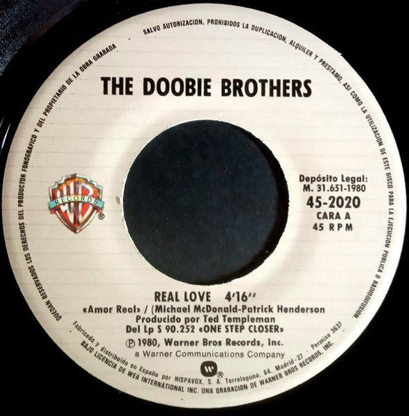 The Doobie Brothers : Real Love (7", Single)