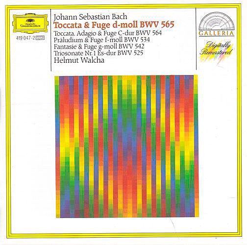 Johann Sebastian Bach / Helmut Walcha : Toccata & Fuge d-moll BWV 565 / Toccata, Adagio & Fuge C-dur BWV 564 / Präludium & Fuge f-moll BWV 534 / Fantasie & Fuge g-moll BWV 542 / Triosonate Nr. 1 Es-dur BWV 525 (CD, Comp, RM)