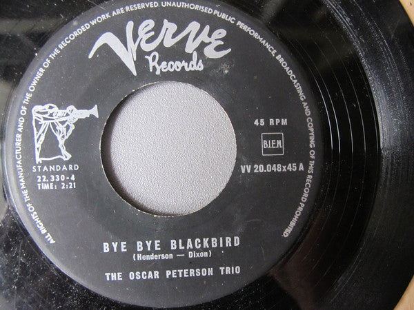 The Oscar Peterson Trio : Bye Bye Blackbird (7")