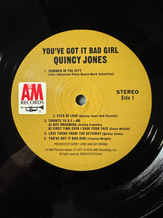 Quincy Jones : You've Got It Bad Girl (LP)