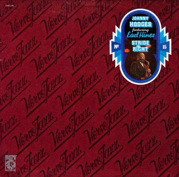 Johnny Hodges, Earl Hines : Stride Right - Verve Jazz No. 15 (LP, Album, Promo)