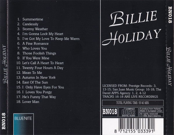 Billie Holiday : Lady Day (CD, Comp)