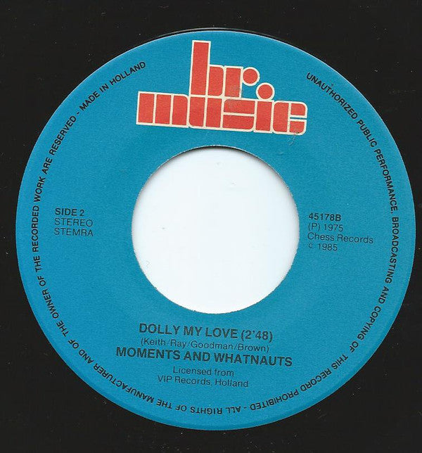 The Moments & The Whatnauts : Girls / Dolly My Love (7", Single)