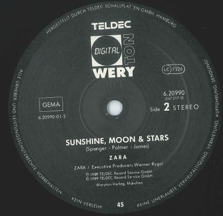 Zara-Thustra : Pirates Of Love (12")