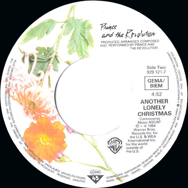 Prince And The Revolution : I Would Die 4 U (7", Single)