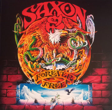 Saxon : Forever Free  (LP, Album, Ltd, Num, RE, RP, Whi)