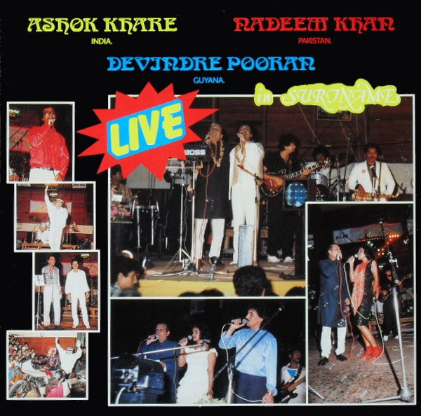 Ashok Khare / Nadeem Khan / Devindra Pooran : Live In Suriname (LP)