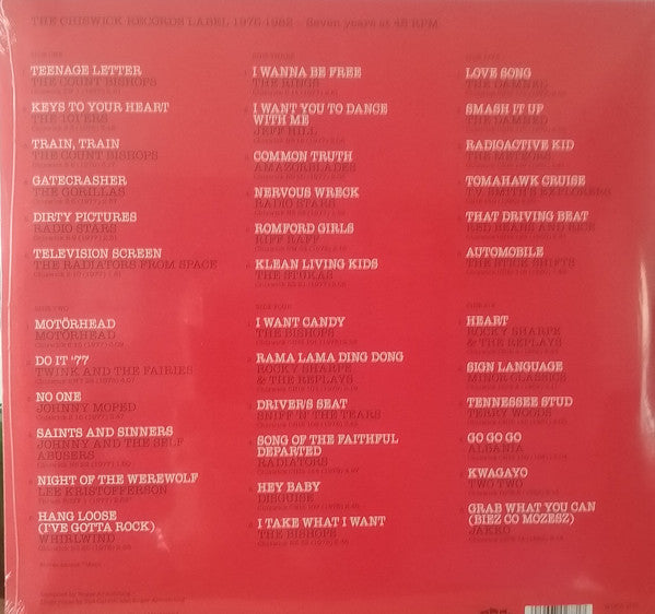 Various : Chiswick Records 1975-1982 Seven Years At 45 RPM (3xLP, Album, Mono, Ltd)