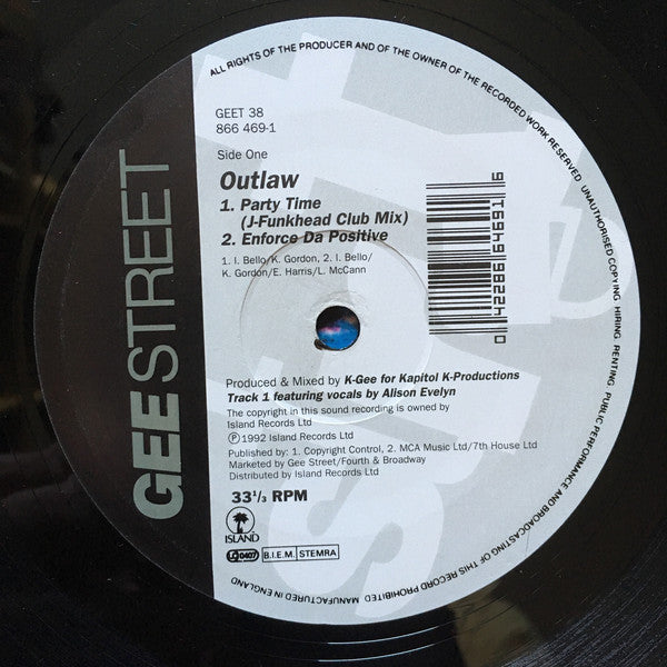 Outlaw* : Partytime (12")