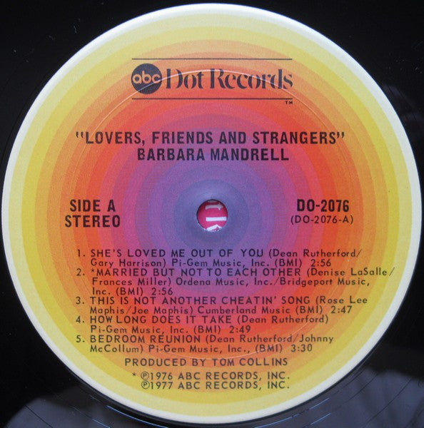 Barbara Mandrell : Lovers, Friends And Strangers (LP, Album)