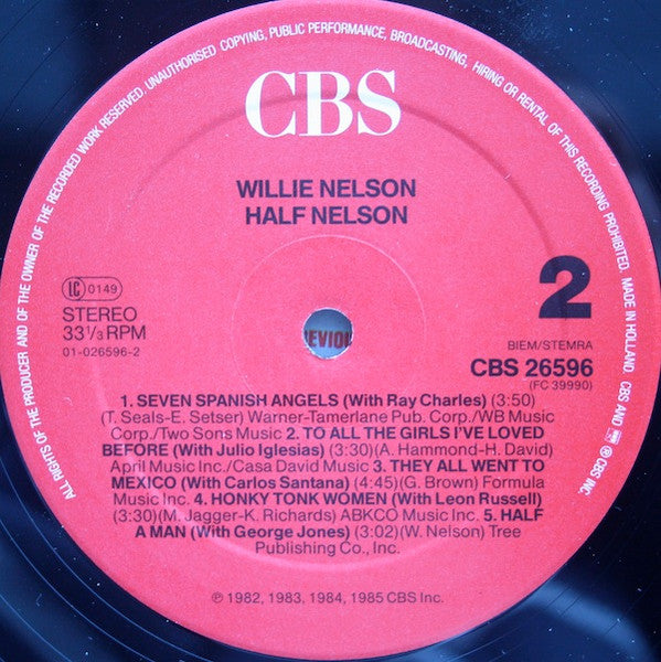 Willie Nelson : Half Nelson (LP, Album, Comp)
