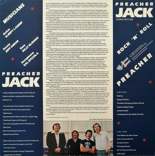 Preacher Jack : Rock 'N' Roll Preacher (LP, Album)