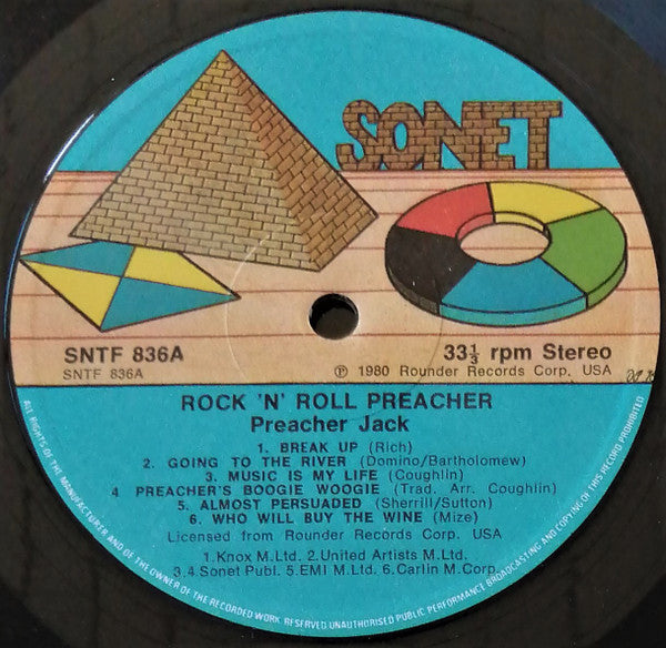 Preacher Jack : Rock 'N' Roll Preacher (LP, Album)