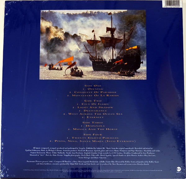 Vangelis : 1492 - Conquest Of Paradise (Music From The Original Soundtrack) (2xLP, Album, Ltd, Yel)