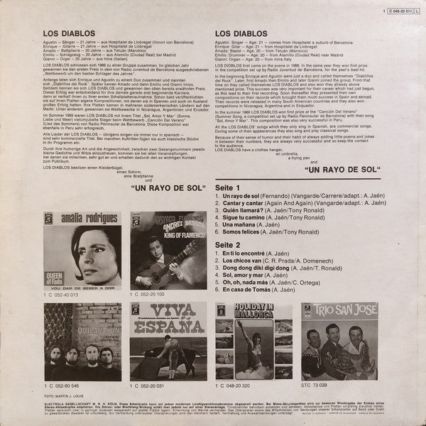 Los Diablos (2) : Un Rayo De Sol (LP, Album)