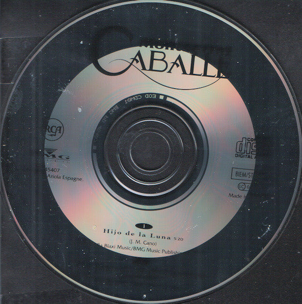 Montserrat Caballé : Hijo De La Luna (CD, Single)