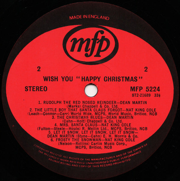 Nat King Cole & Dean Martin : White Christmas (LP, Comp)