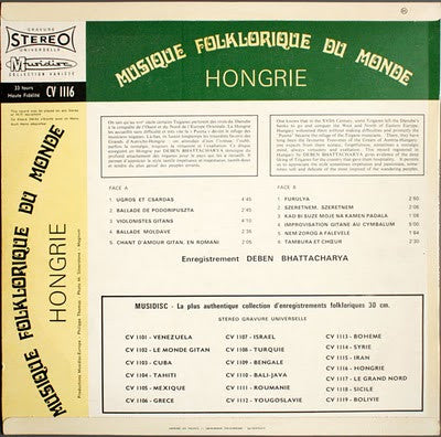Deben Bhattacharya : Hongrie (LP, RE)