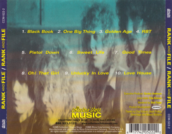 Rank And File* : Rank And File (CD, Album, RE)