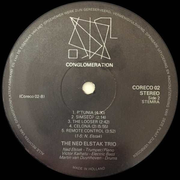 Nedley Elstak Trio : Conglomeration (LP, Album)
