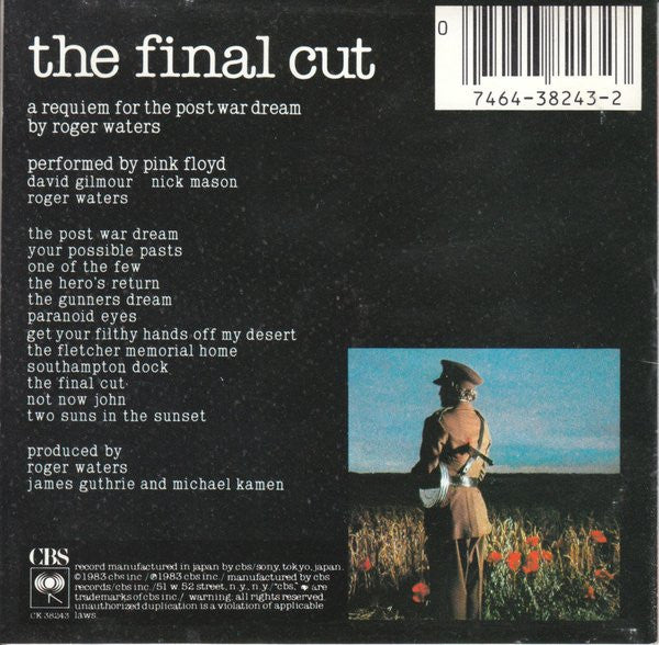 Pink Floyd : The Final Cut (CD, Album, RE)