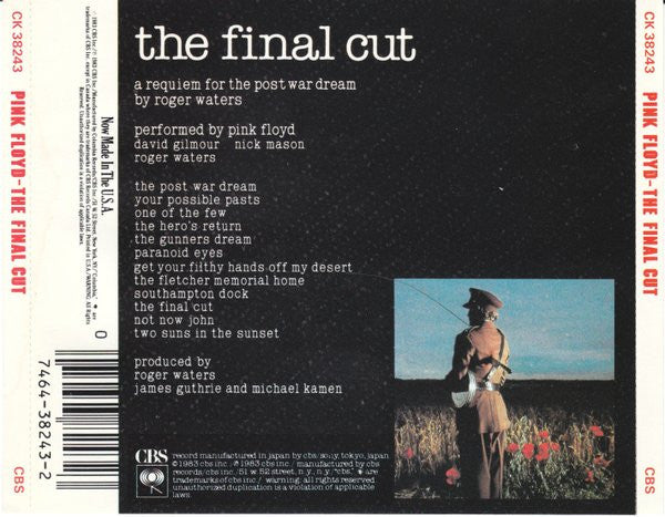 Pink Floyd : The Final Cut (CD, Album, RE)