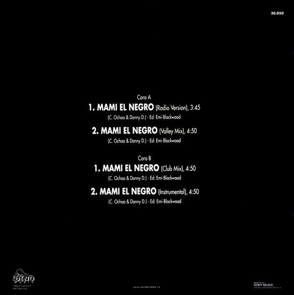 DJ Laz Featuring Danny D (2) : Mami El Negro (12", Maxi)